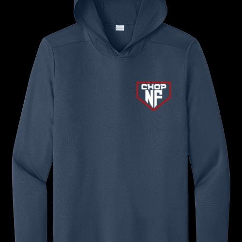 Navy NF Chop Long Sleeve Hooded Dri-fit Shirt - SPF50