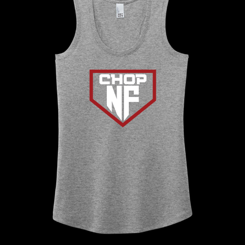 NF Chop Team Red Logo: Triblend Ladies Racerback Tank