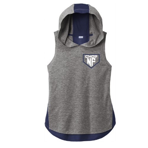 NF Chop Small Team Logo - Ladies Two-toned Sleeveless Dri-fit hoodie