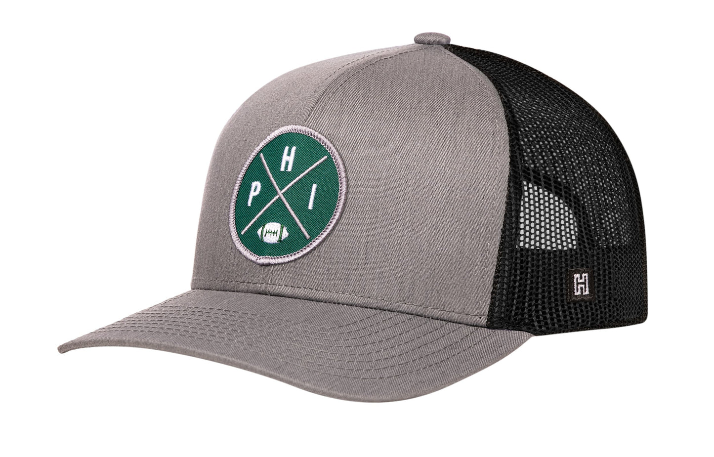 Philadelphia Football Trucker Hat  |  Dark Green PHI X Snapback