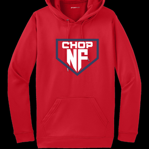 NF CHOP TEAM LOGO RED YOUTH HOODIE