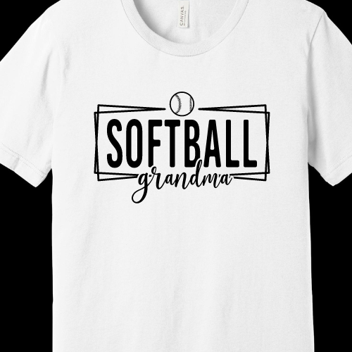 Softball Grandma Adult T-Shirt