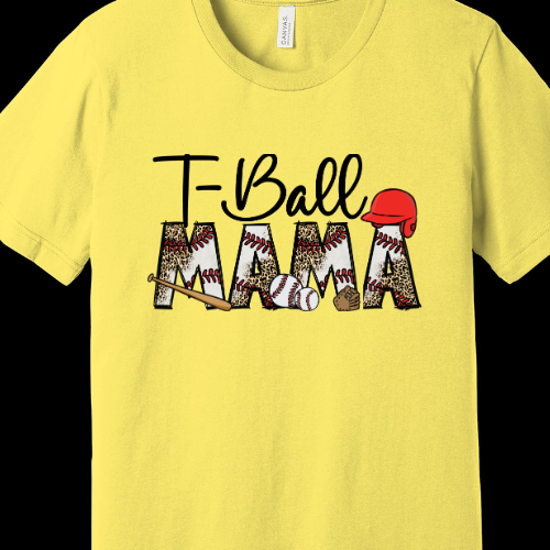T-Ball Mama Adult T-Shirt